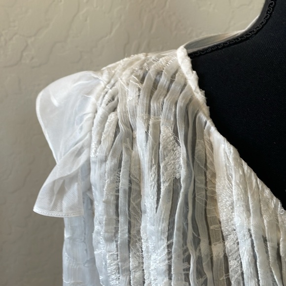 Valentino 90s vintage embroidered boho silk blouse - Picture 6 of 11